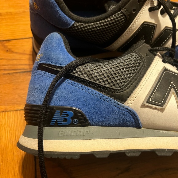 New Balance Men's Blue and Black Sneakers - Picture 2 of 3